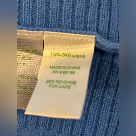 Lilly Pulitzer 100% Cashmere Pullover Poncho Sweater, Size M/L, NWT - Picture 8 of 9